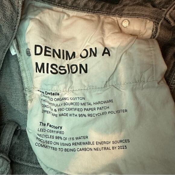 Bonobos Slim Grey Gray Mens Jeans 32 x 30 Casual Organic Cotton Blend Distressed - Picture 11 of 16